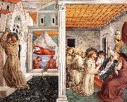 GOZZOLI, Benozzo, Scenes from the Life of St Francis (Scene 5, north wall) g